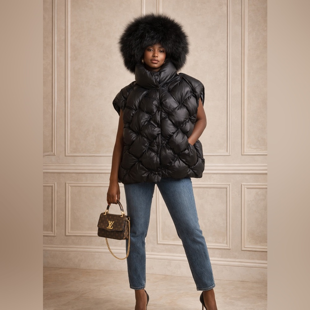 Black Puffer Vest
